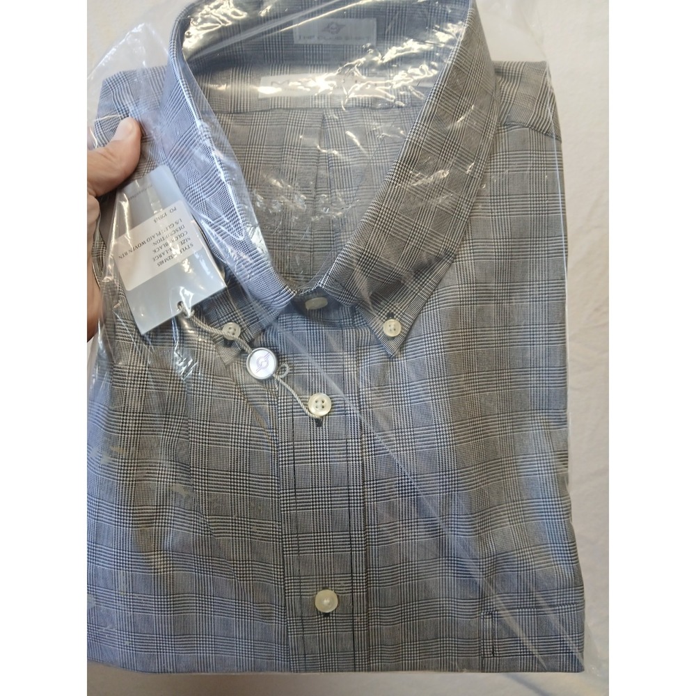 Martin The Club Shirt Black Plaid Button Down Size XXL NWT